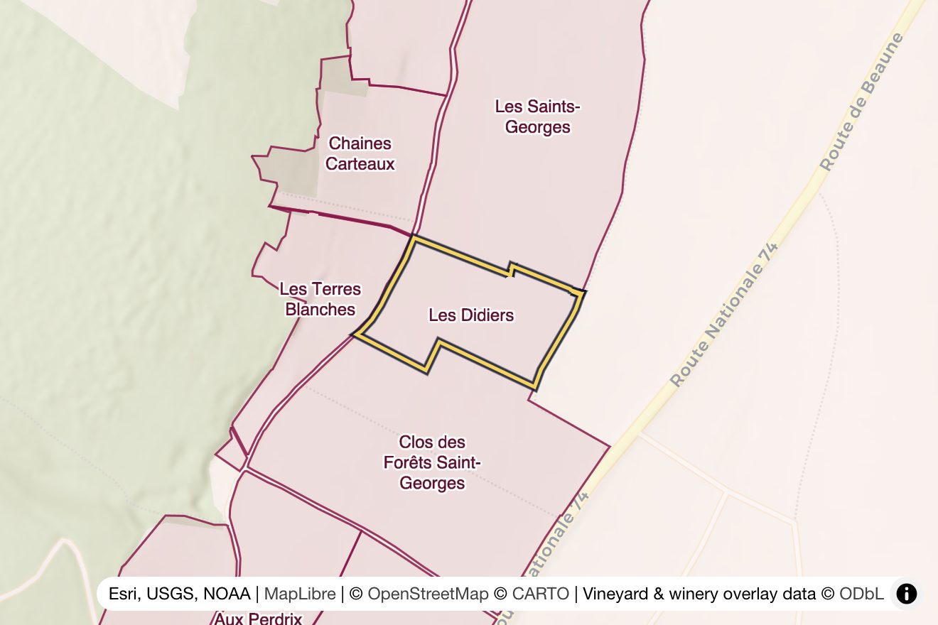 Map of Les Didiers