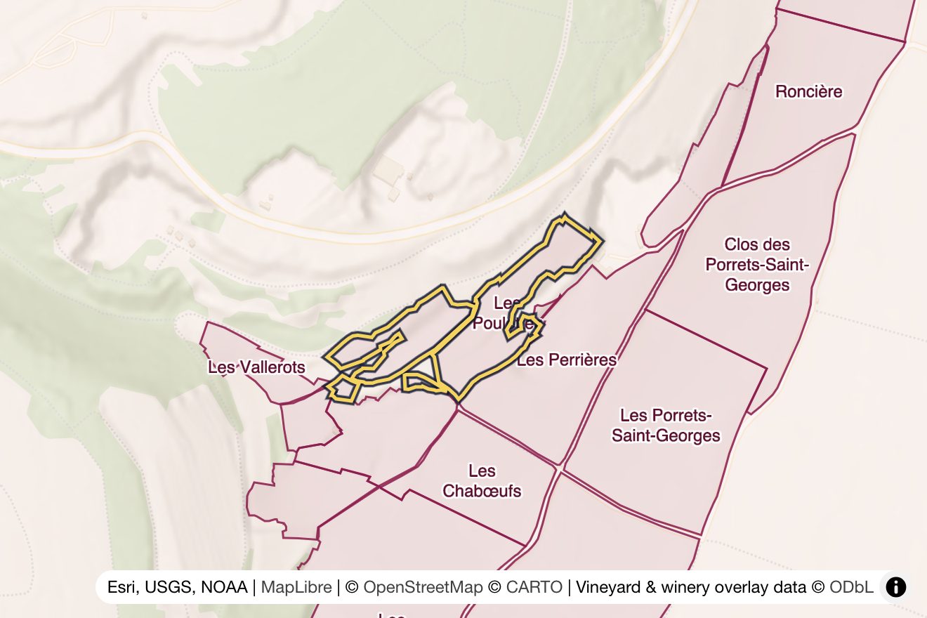 Map of Les Poulettes