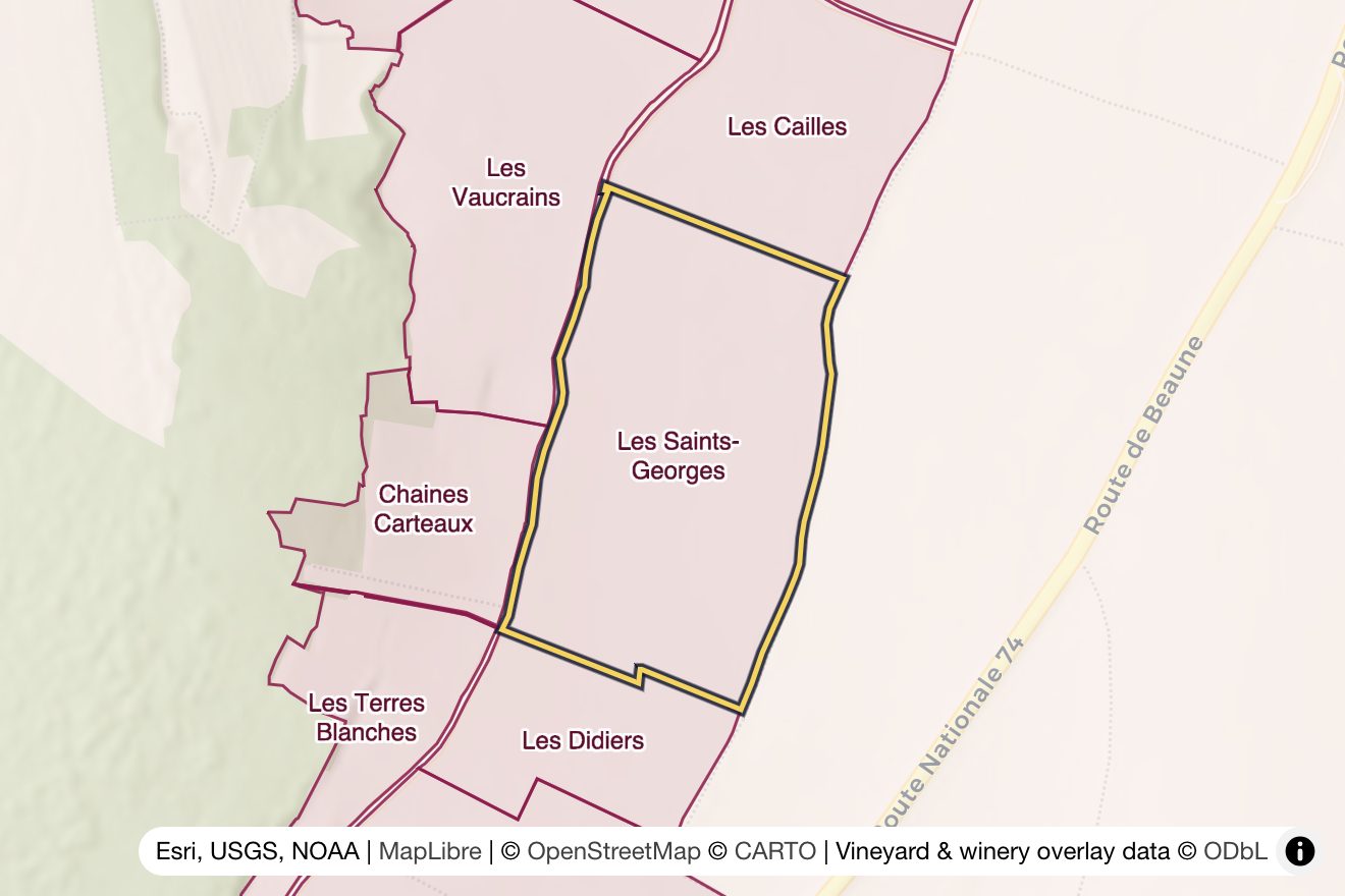 Map of Les Saints-Georges