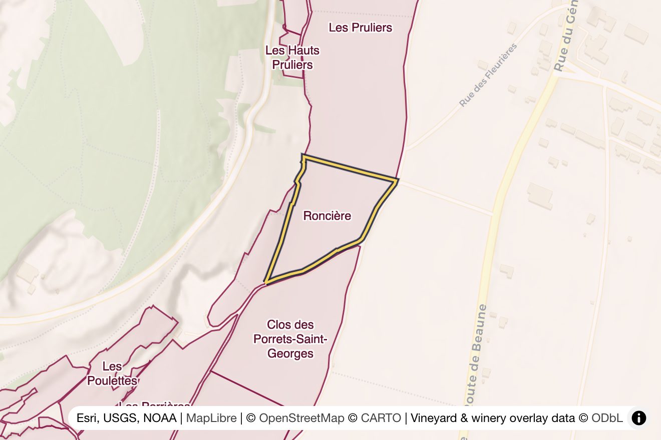 Map of Roncière