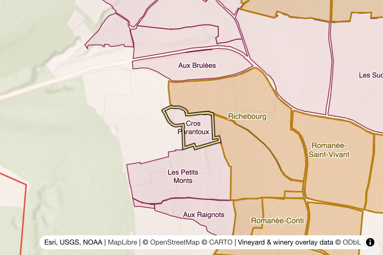 Map of Cros Parantoux