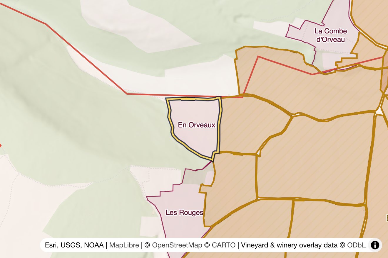 Map of En Orveaux