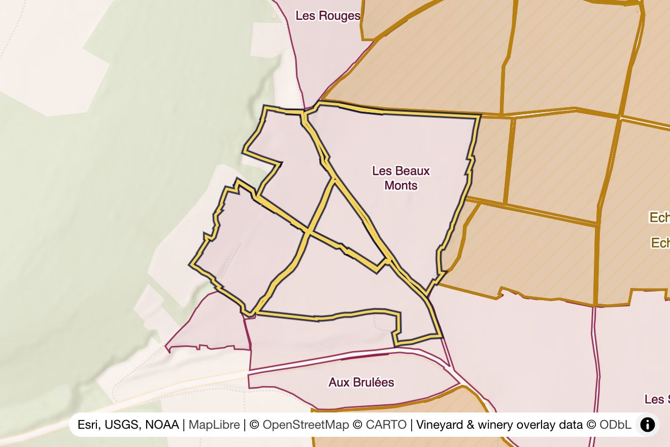 Map of Les Beaux Monts
