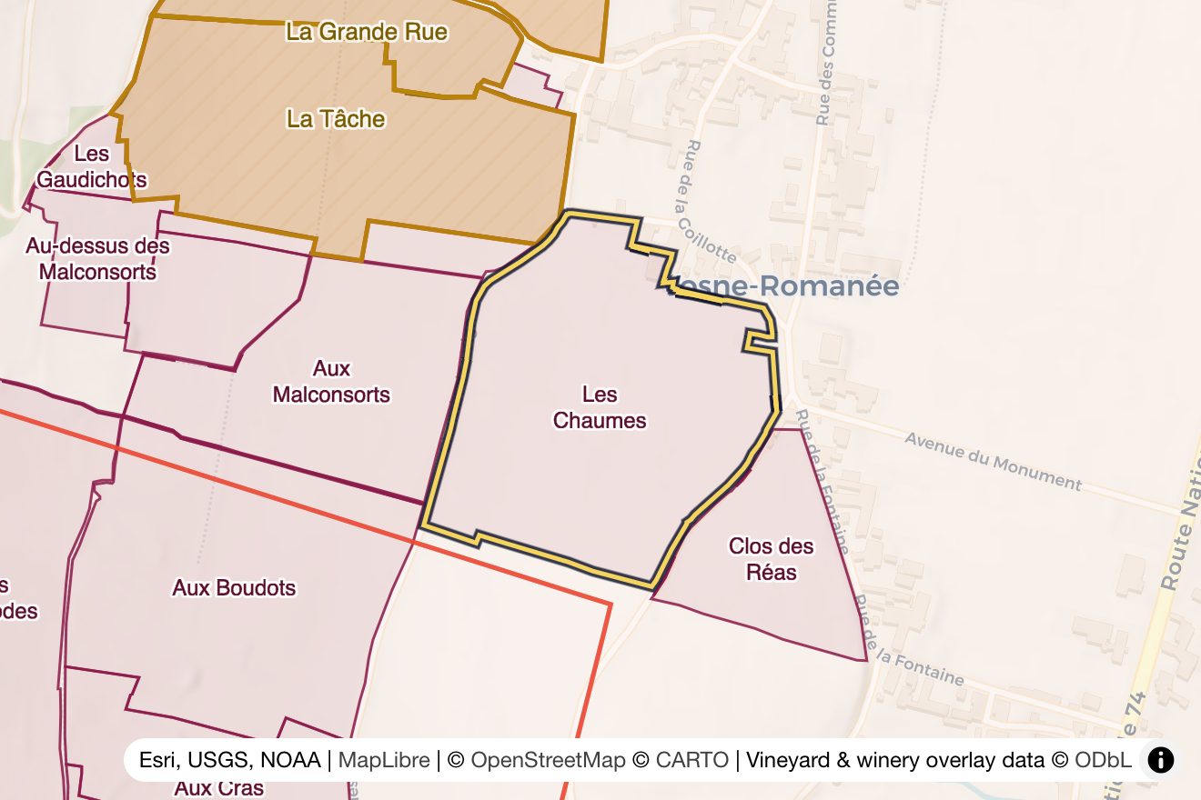 Map of Les Chaumes