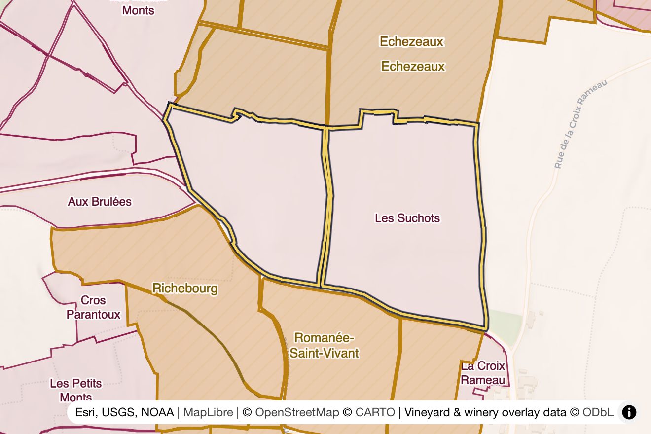Map of Les Suchots