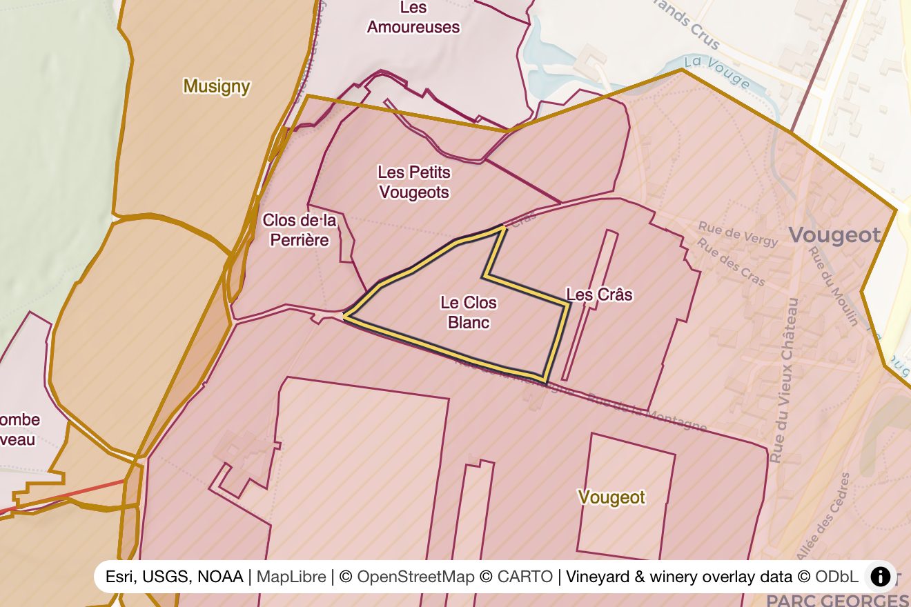 Map of Le Clos Blanc