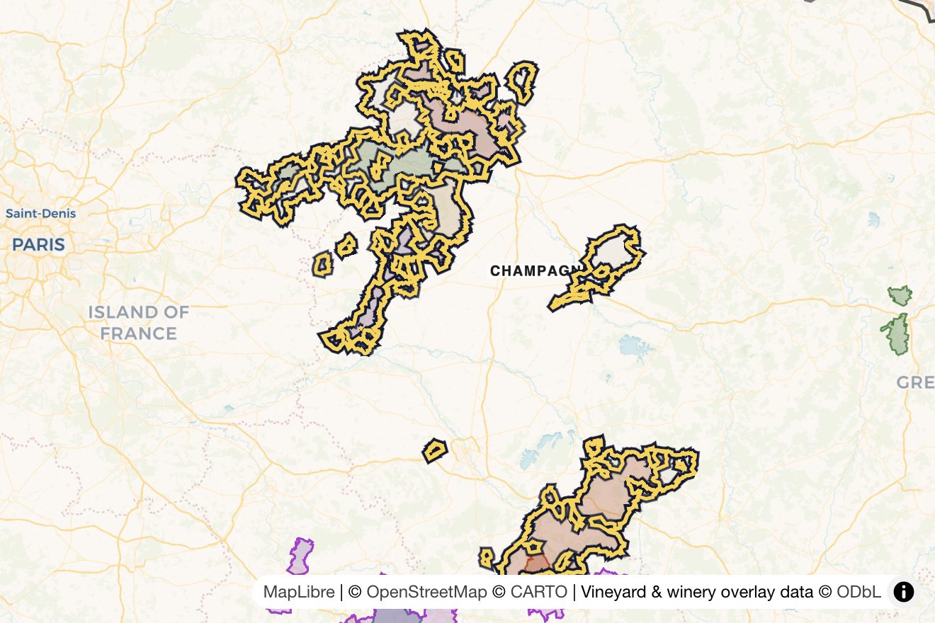 Map of Champagne
