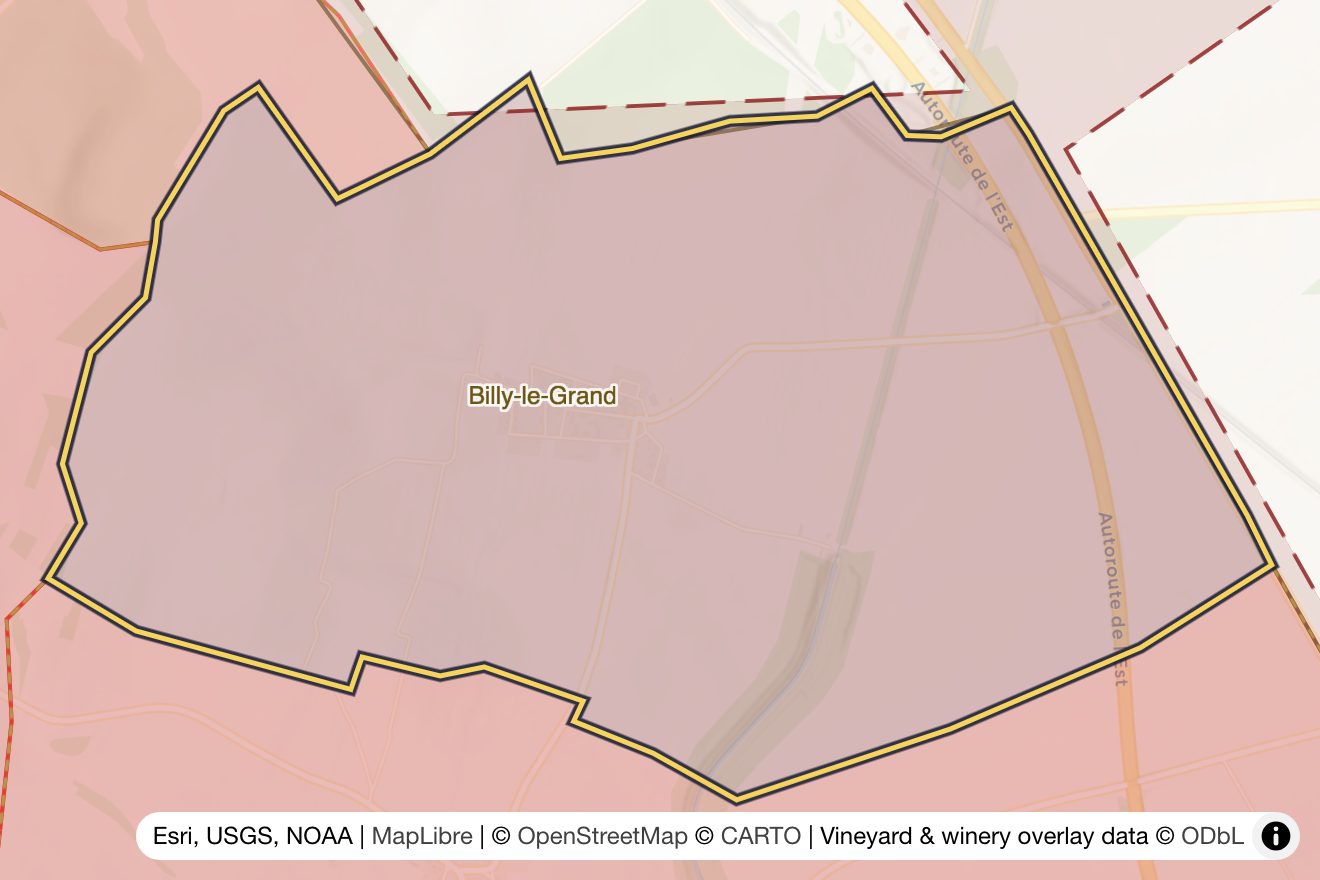 Map of Billy-le-Grand
