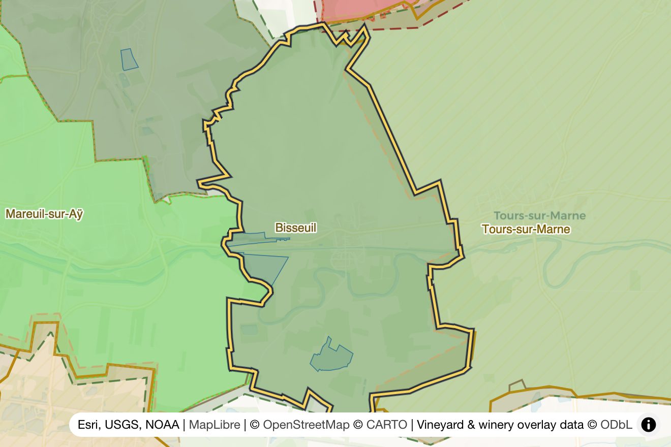 Map of Bisseuil