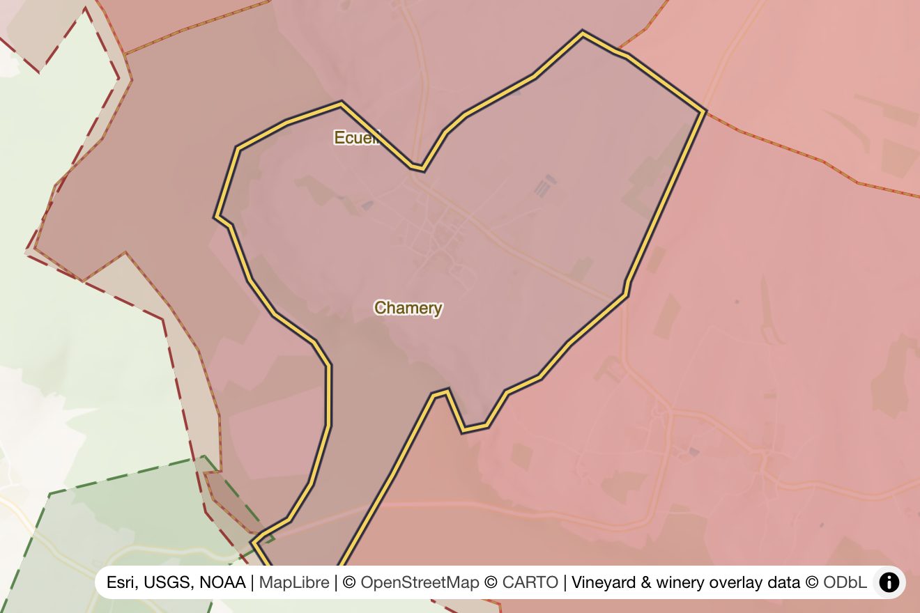 Map of Chamery