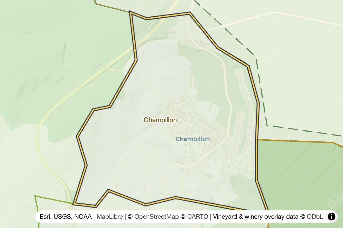 Map of Champillon