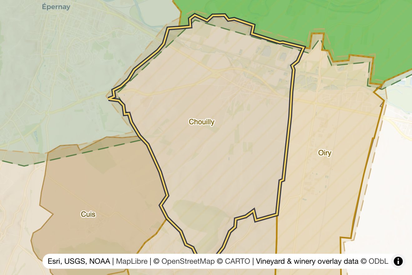 Map of Chouilly