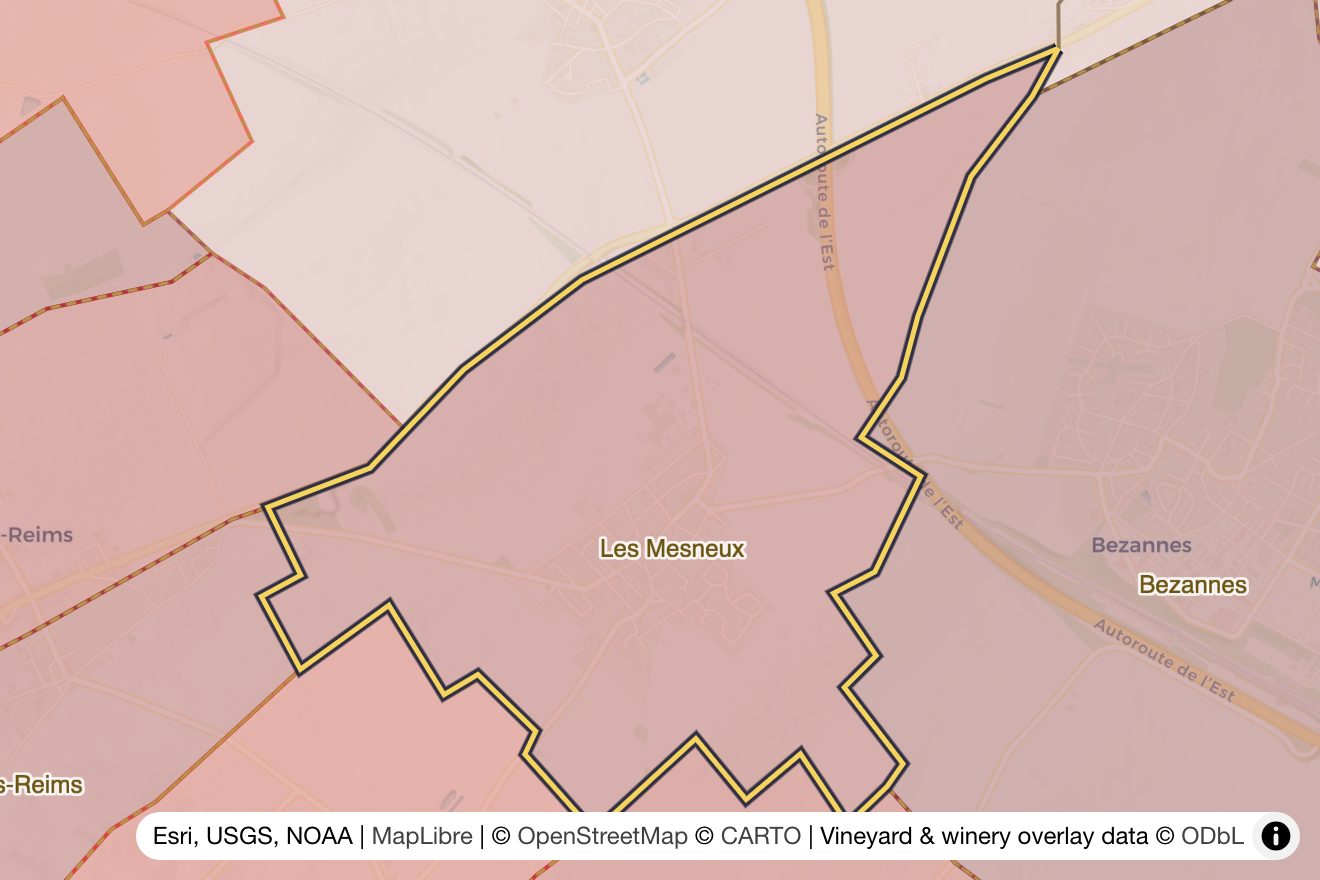 Map of Les Mesneux