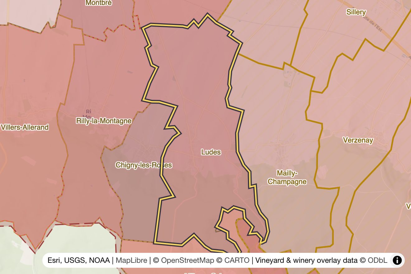 Map of Ludes