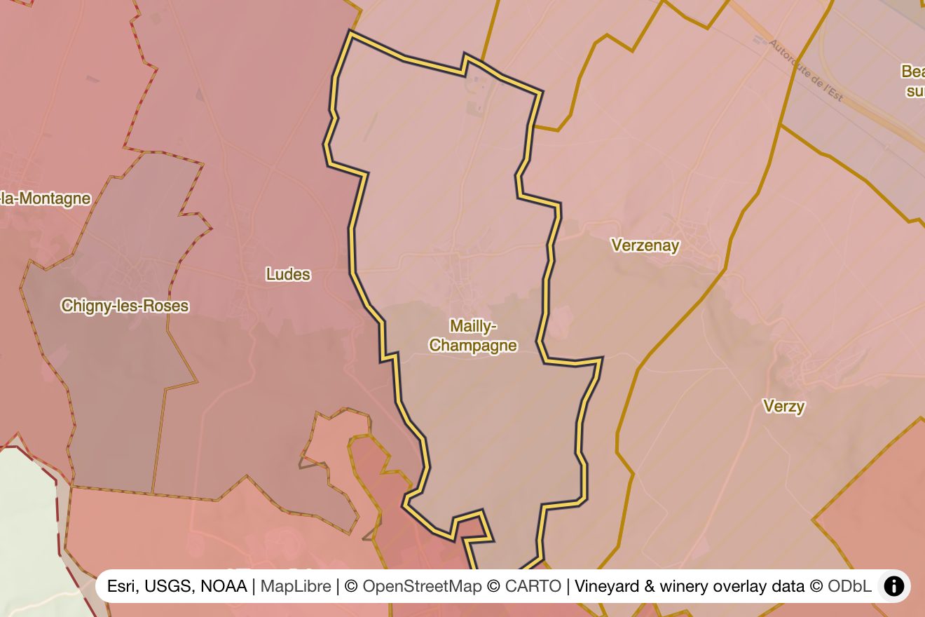 Map of Mailly-Champagne