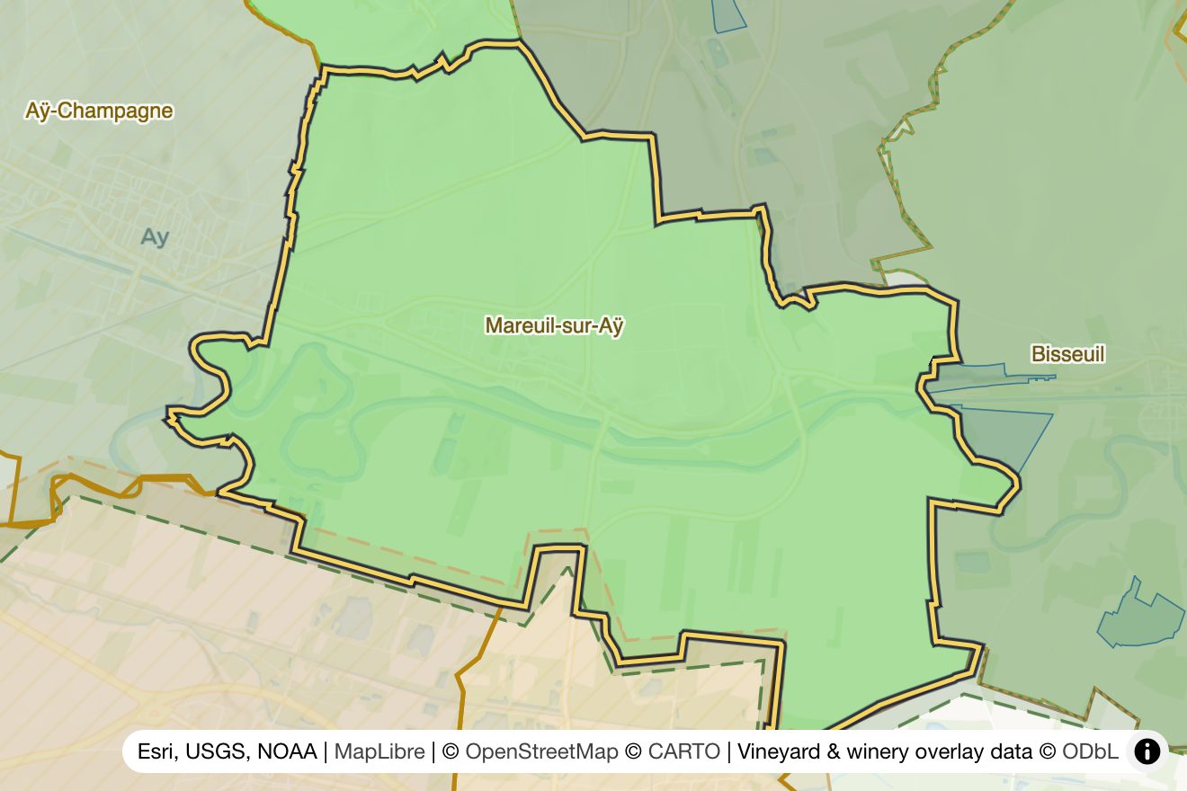 Map of Mareuil-sur-Aÿ