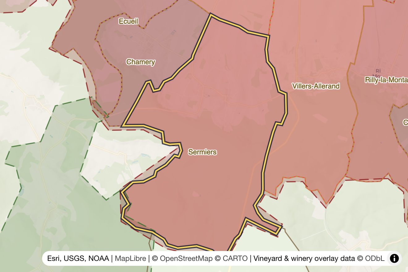Map of Sermiers