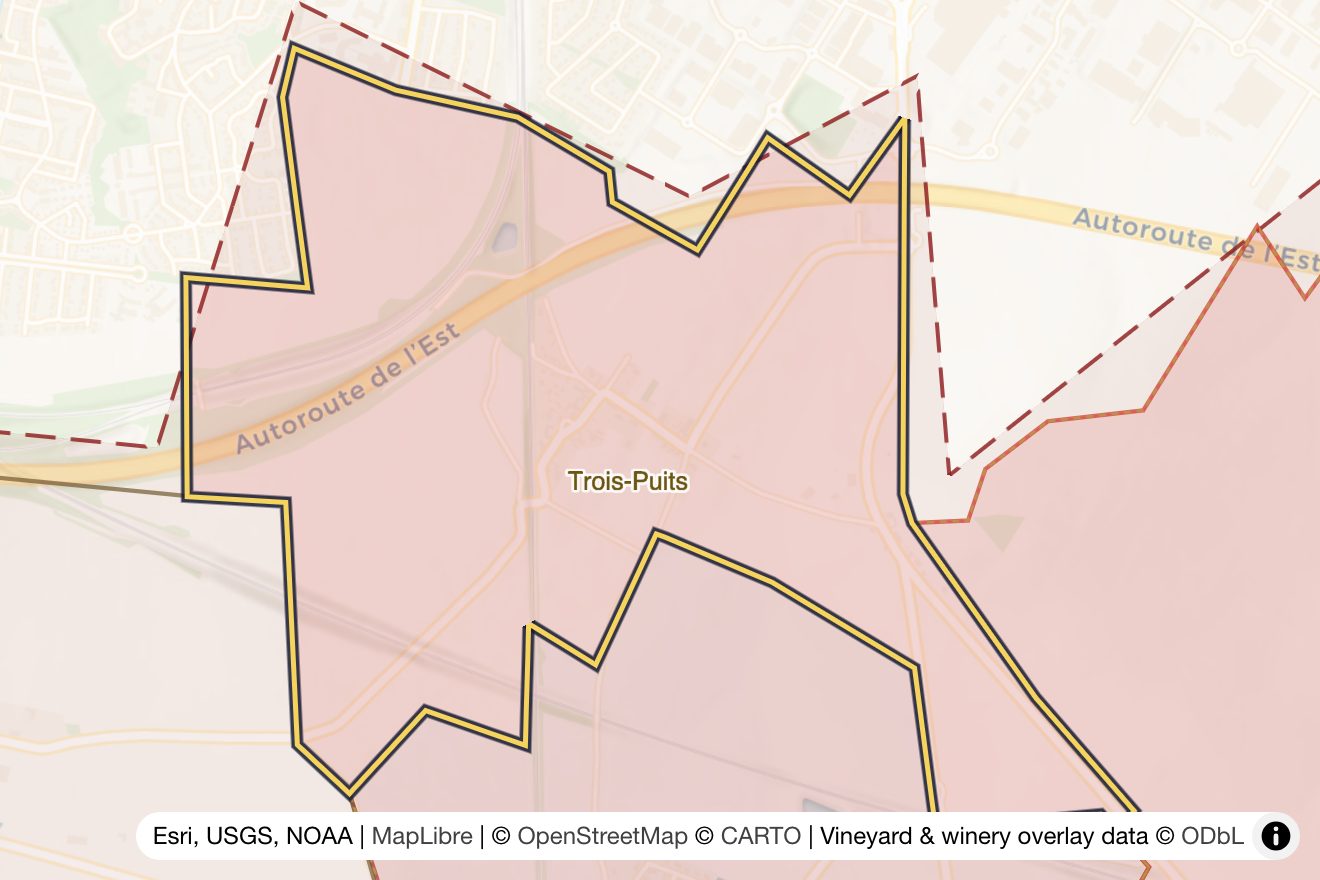 Map of Trois-Puits