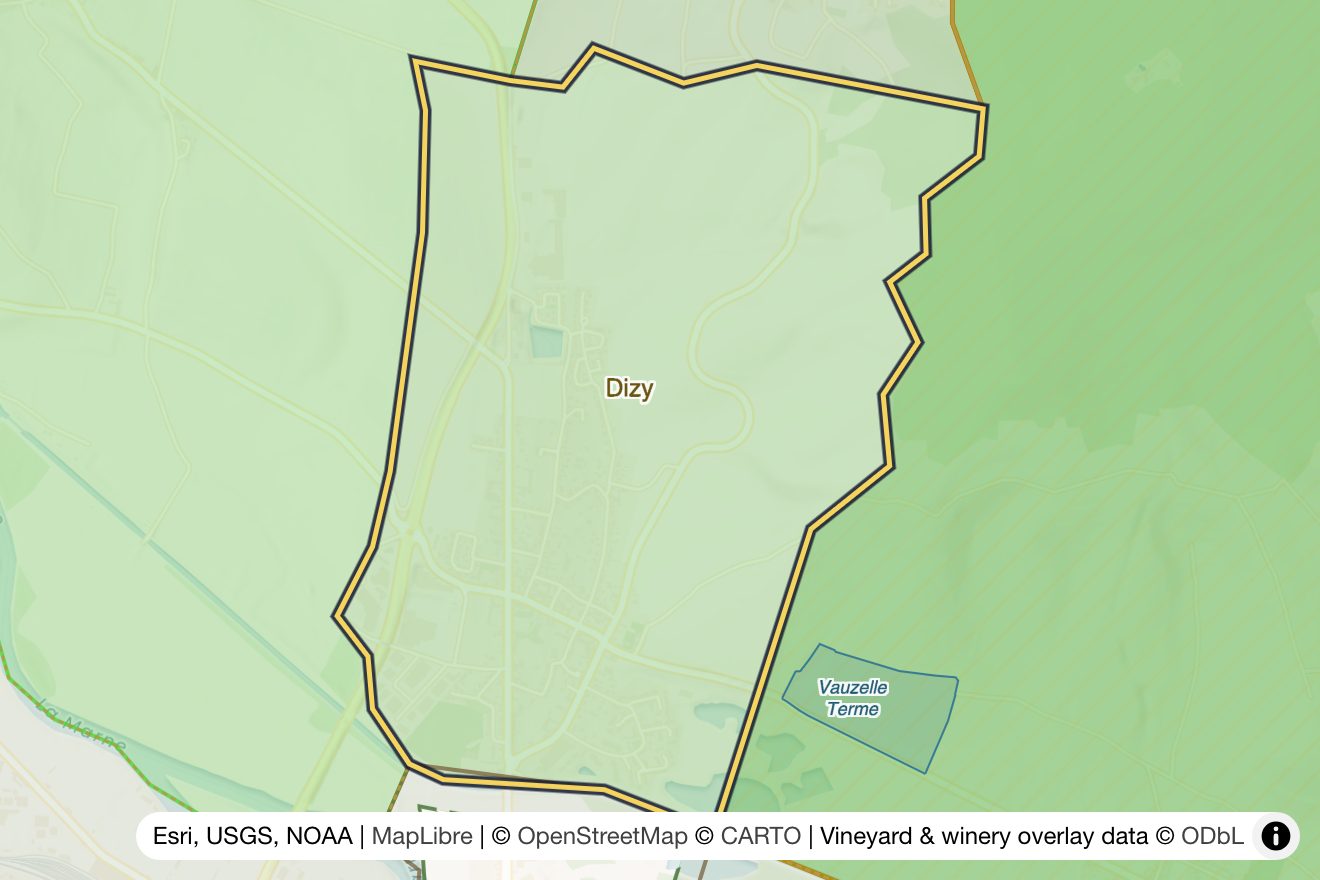 Map of Dizy