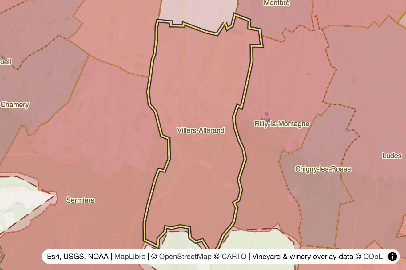 Map of Villers-Allerand