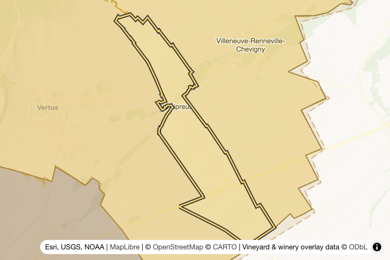 Map of Voipreux