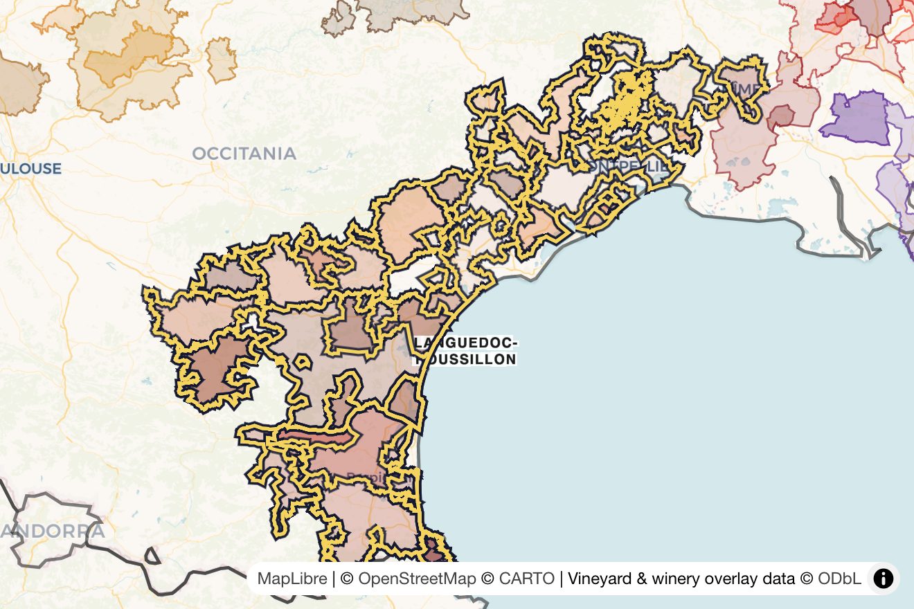 Map of Languedoc