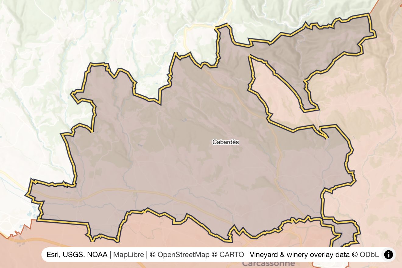 Map of Cabardès