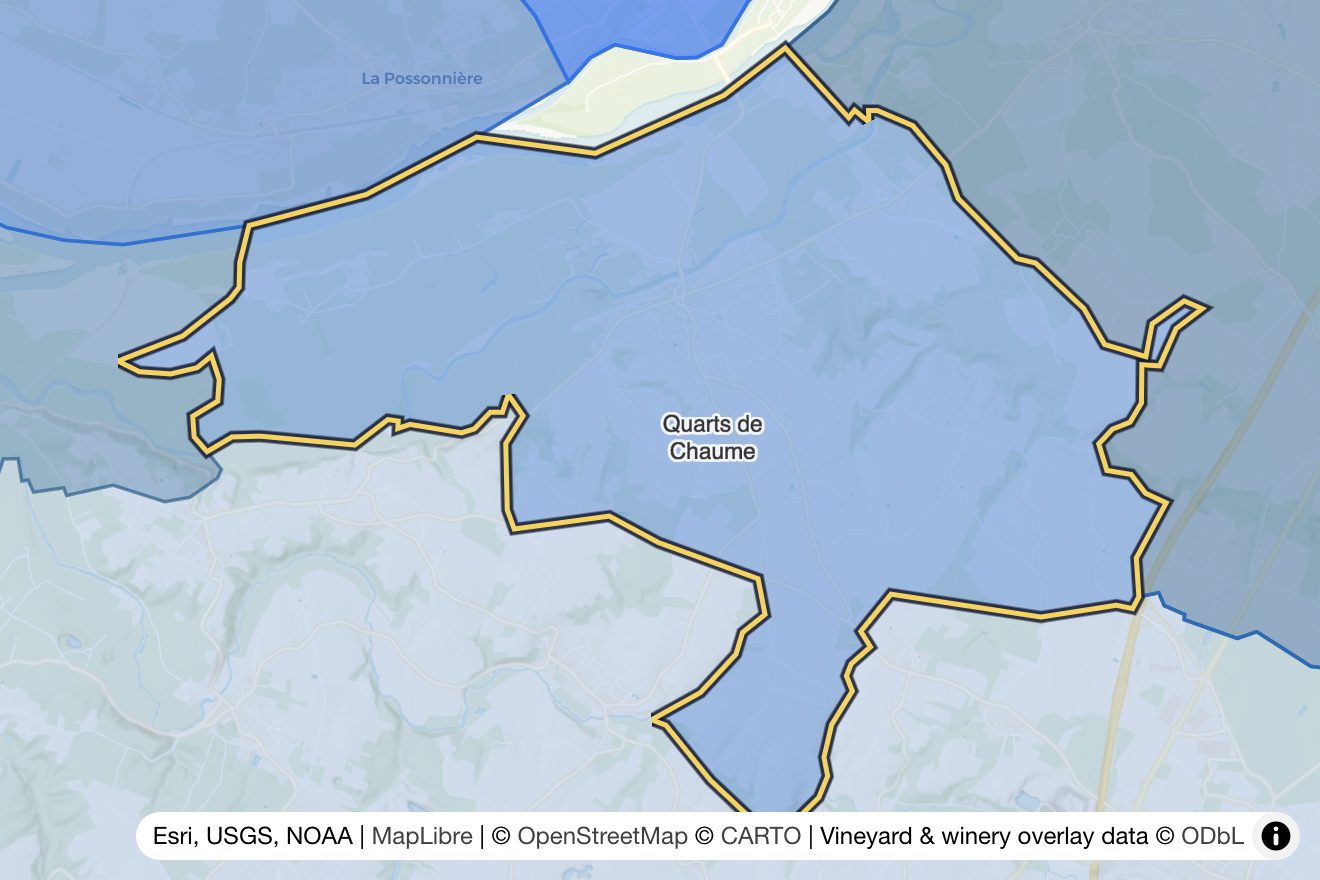Map of Quarts de Chaume
