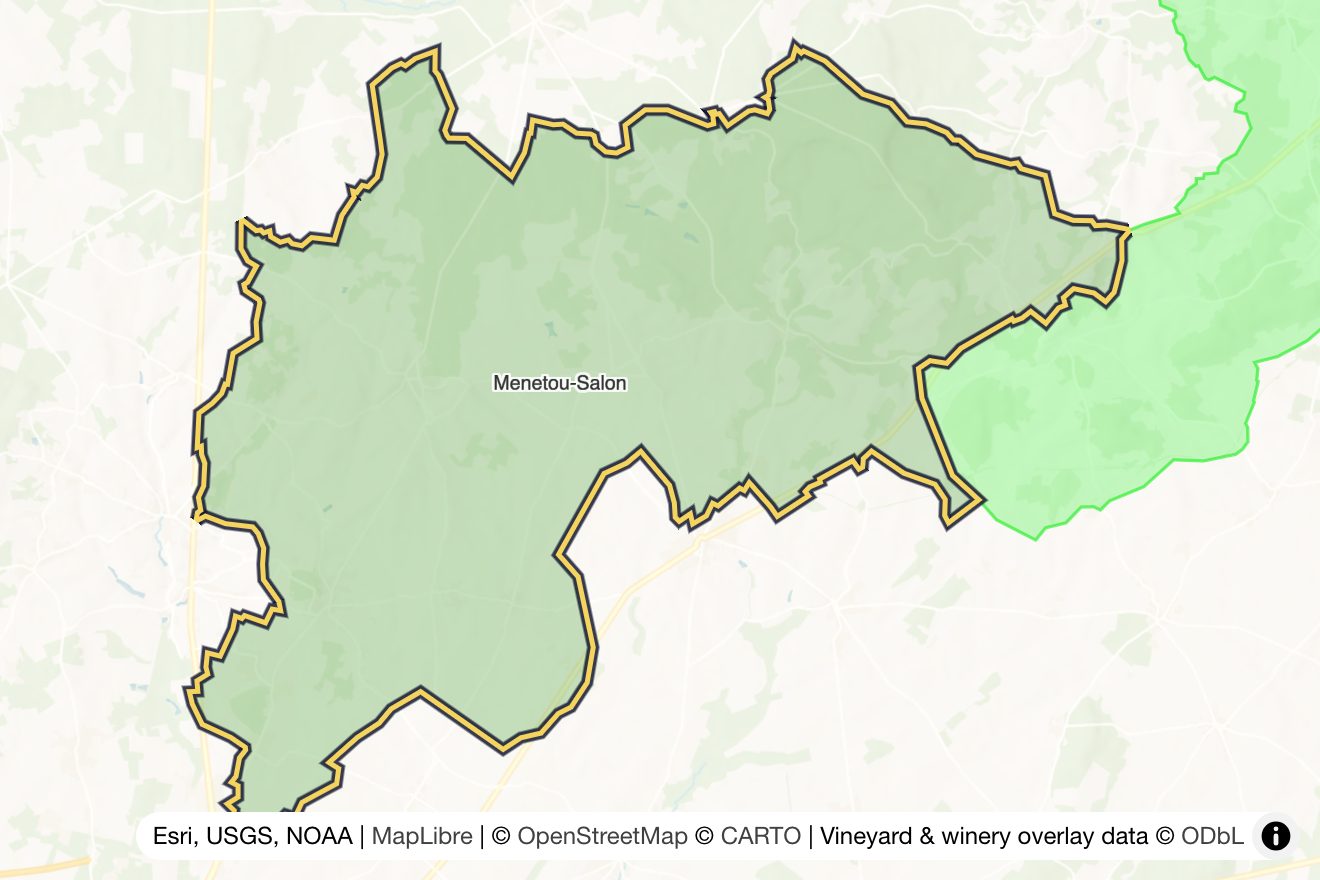 Map of Menetou-Salon
