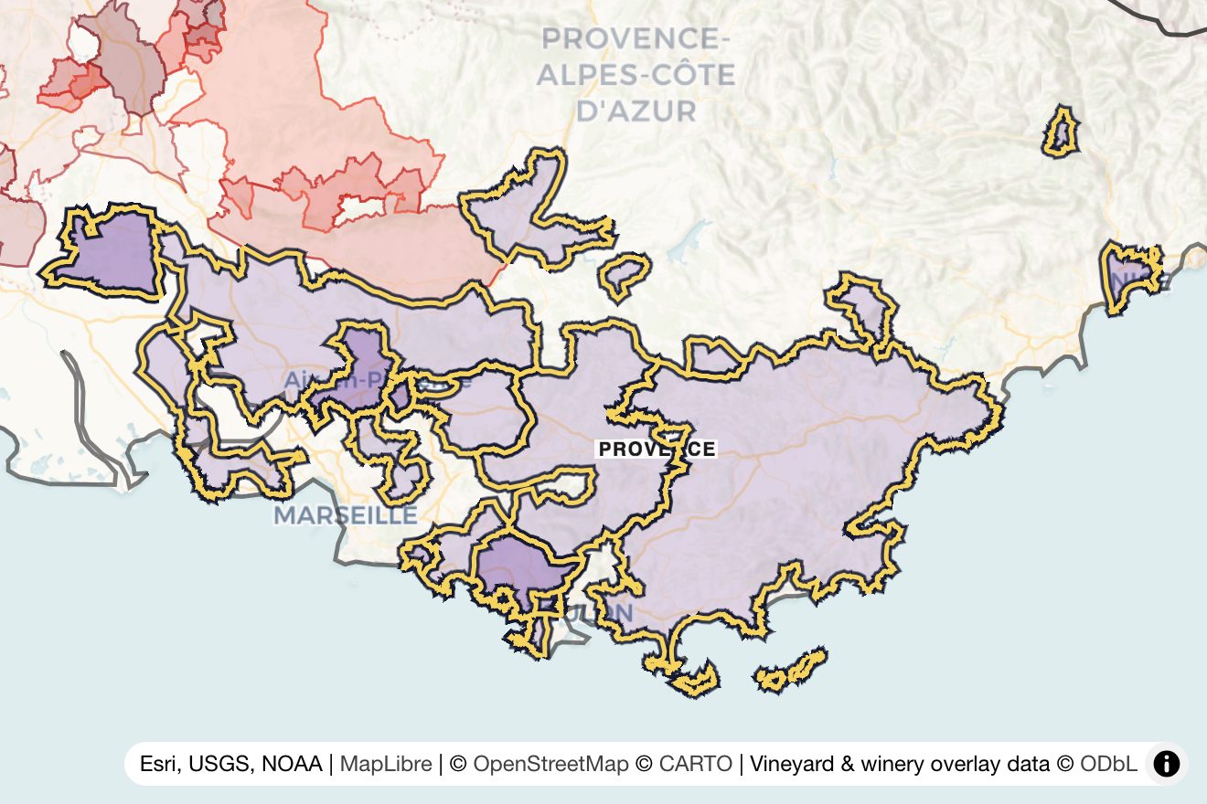Map of Provence