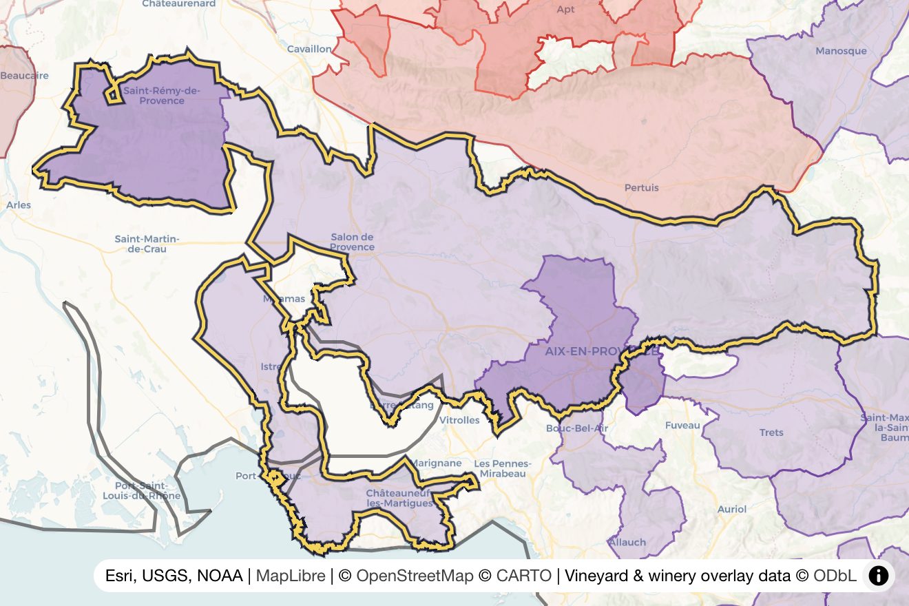 Map of Coteaux d