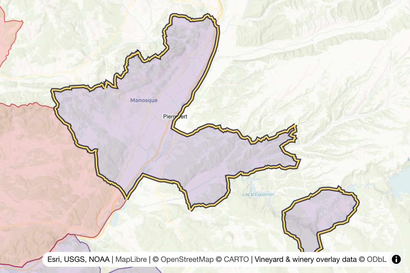 Map of Pierrevert