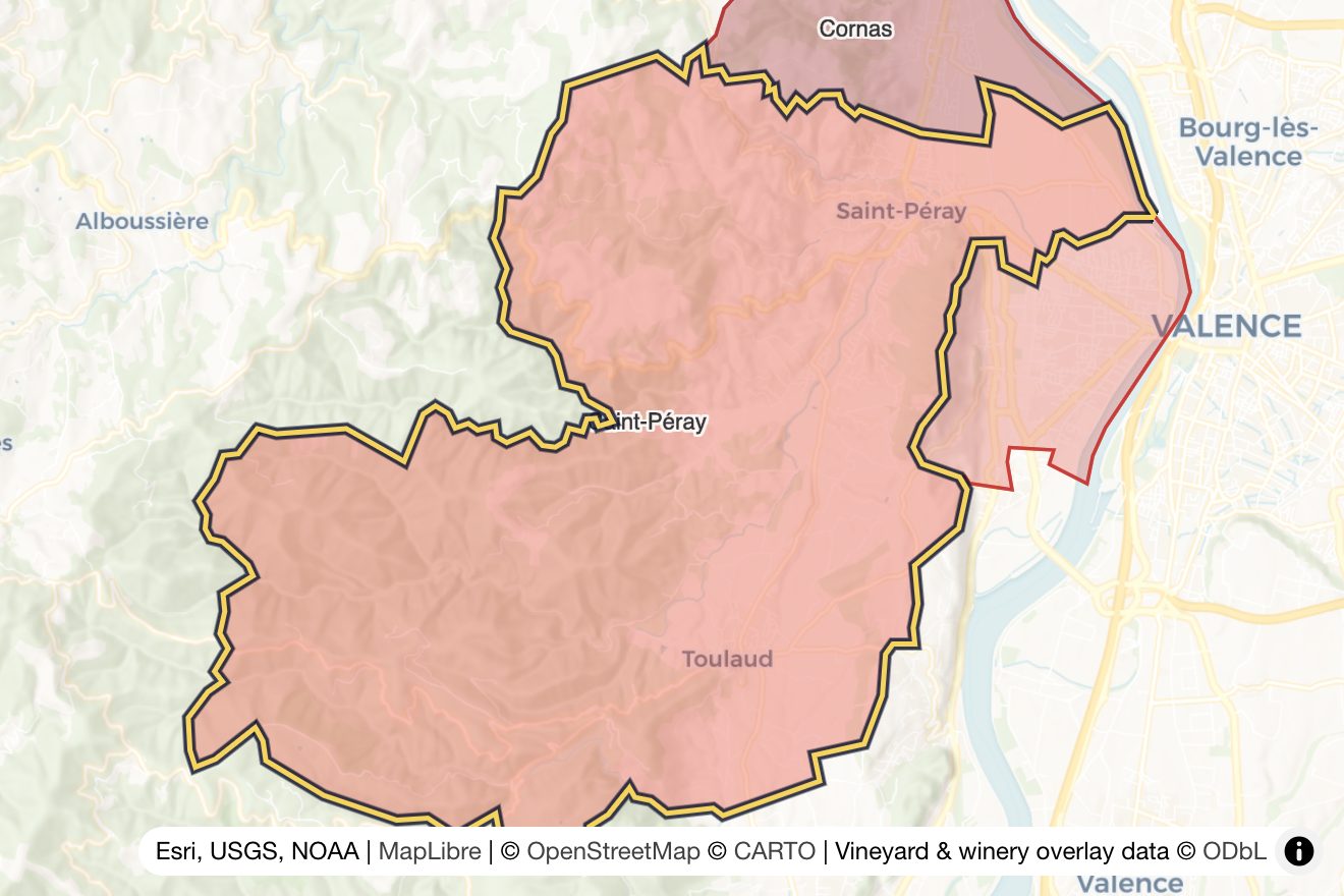 Map of Saint-Péray