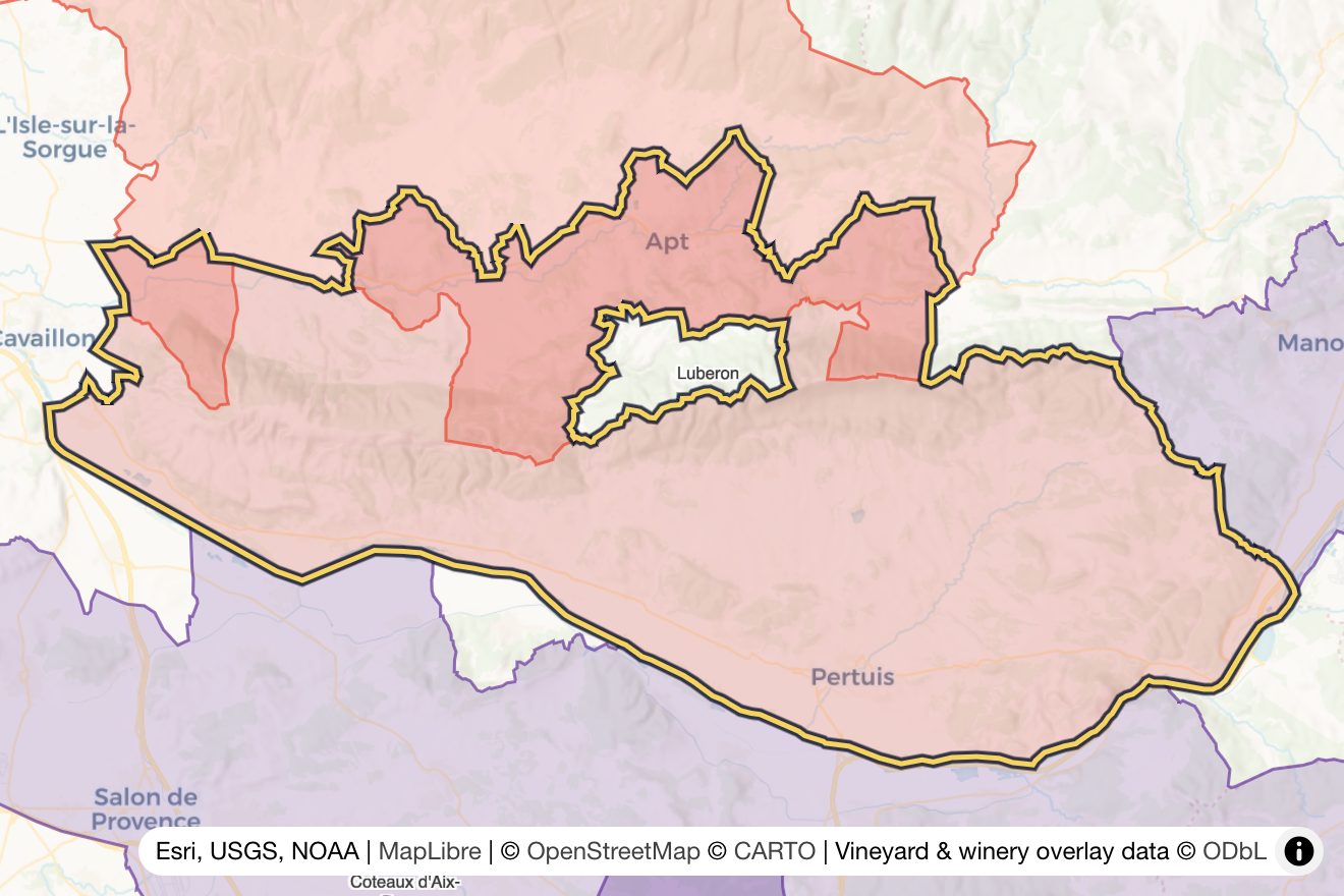 Map of Luberon
