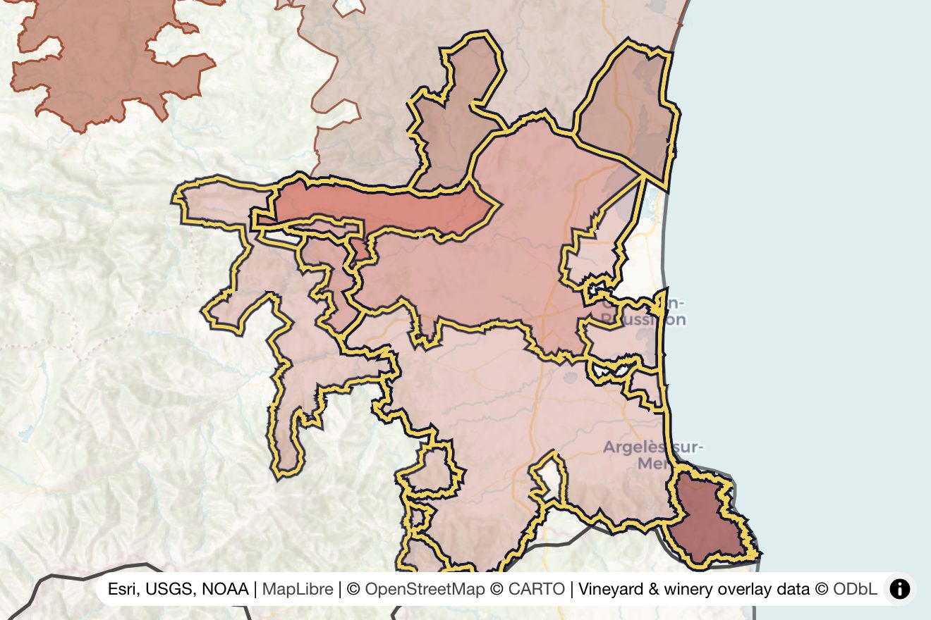 Map of Roussillon