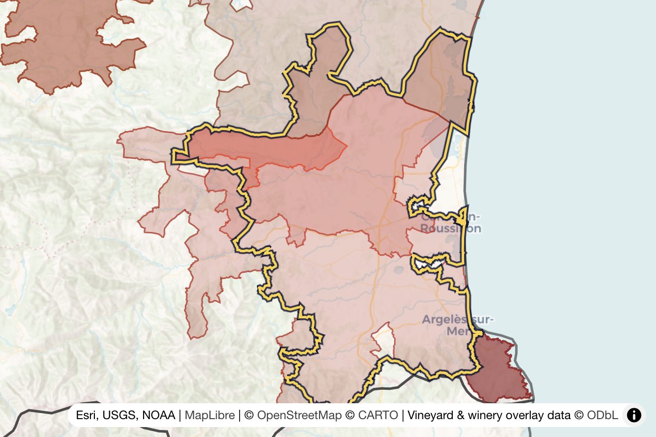 Map of Rivesaltes