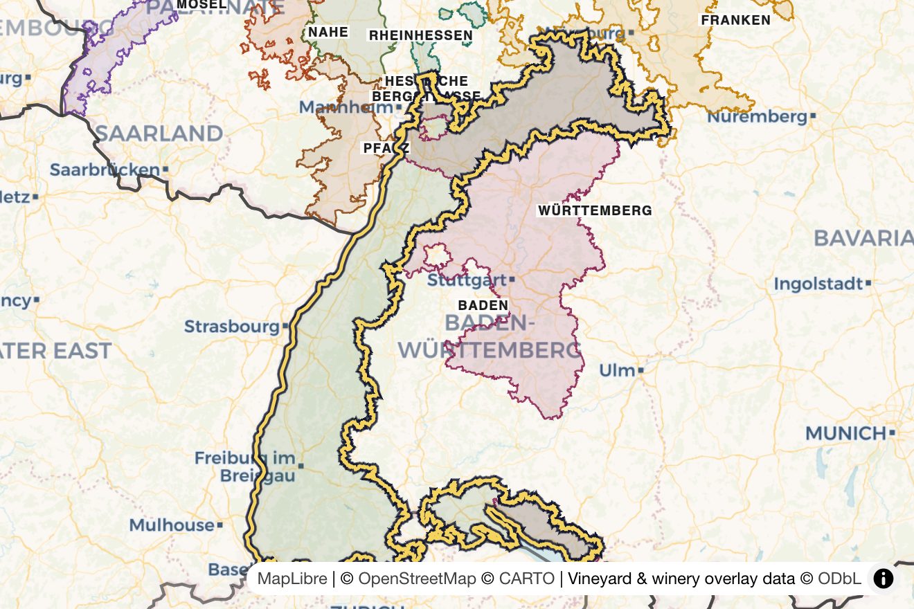 Map of Baden