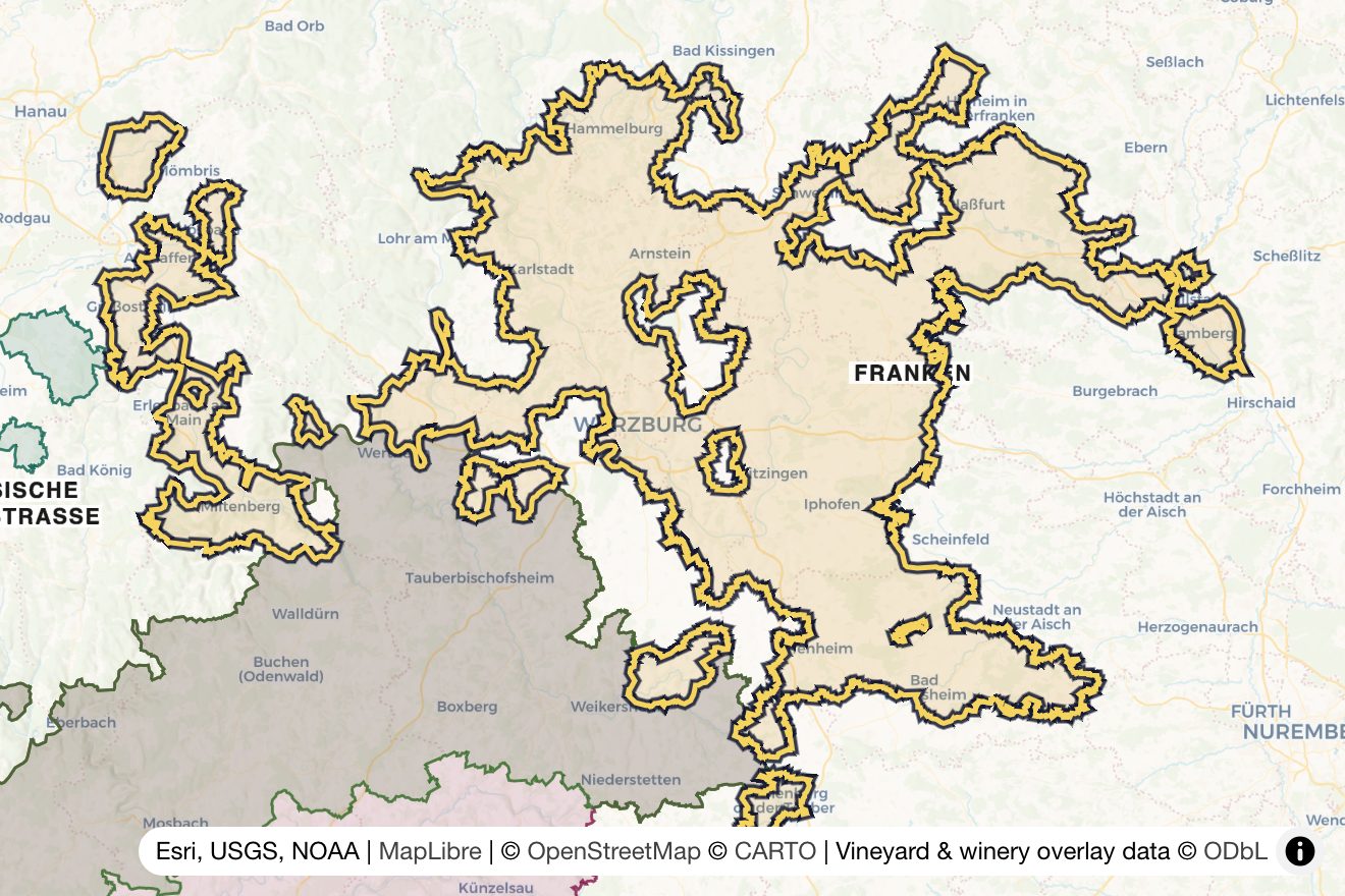 Map of Franken