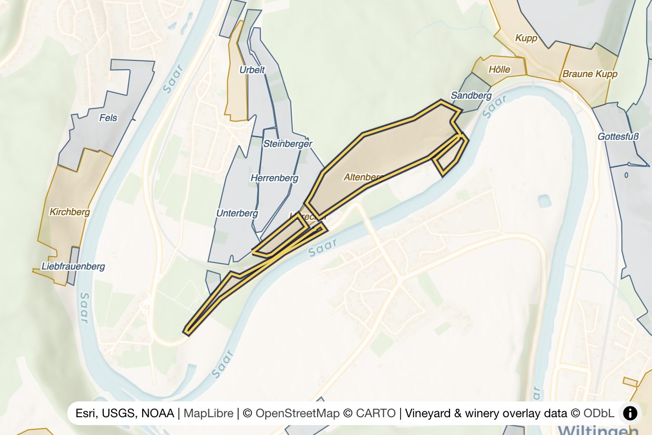 Map of Altenberg