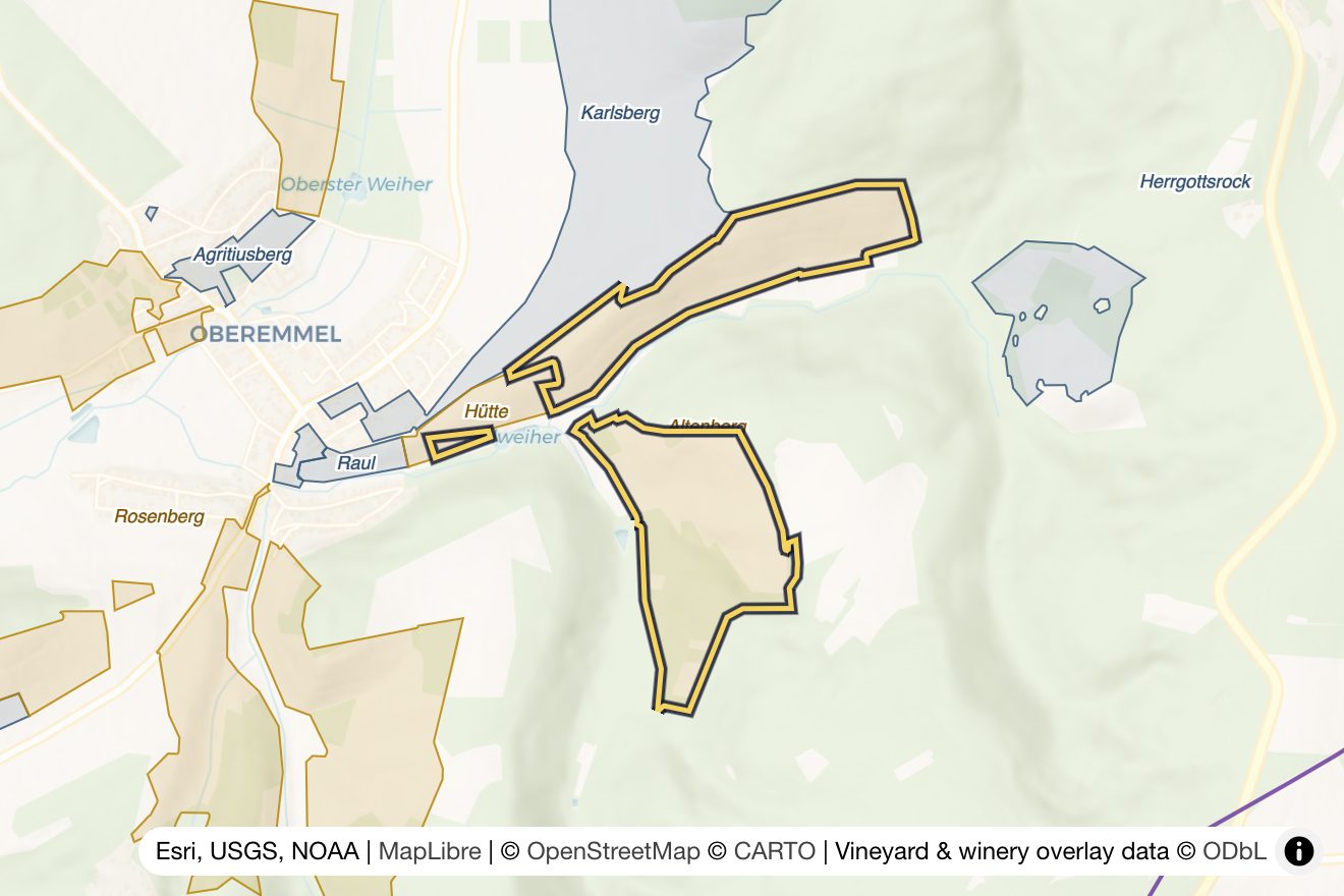 Map of Altenberg