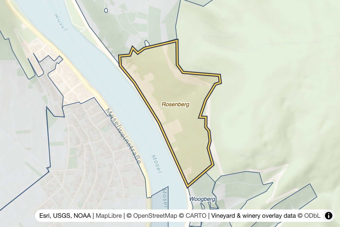 Map of Rosenberg