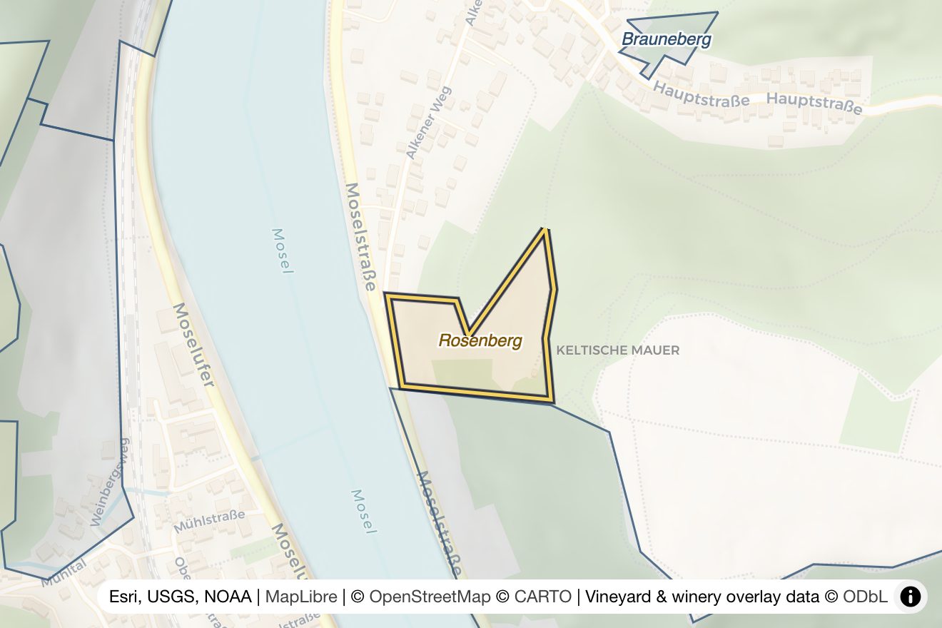 Map of Rosenberg