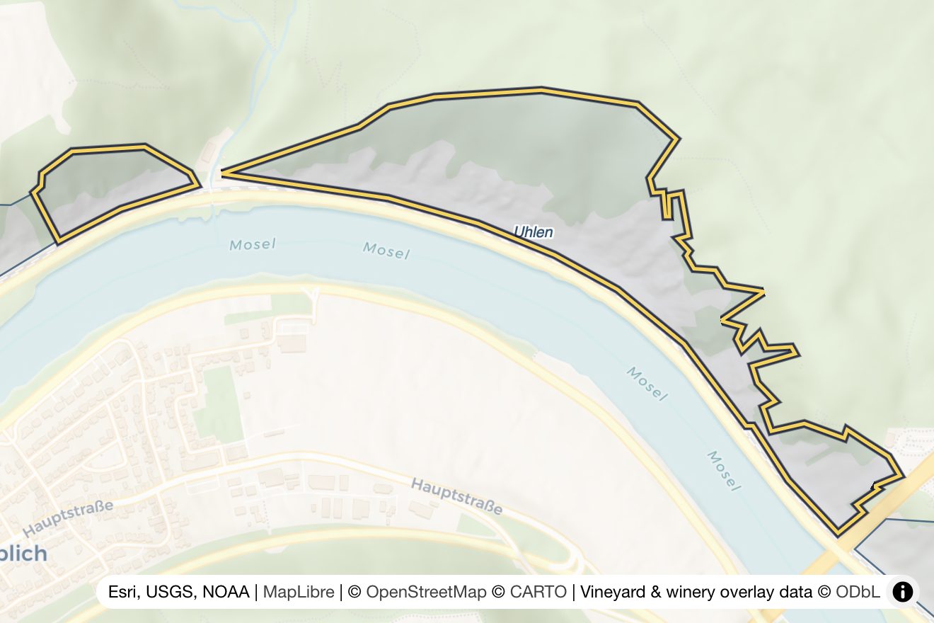 Map of Uhlen Roth Lay