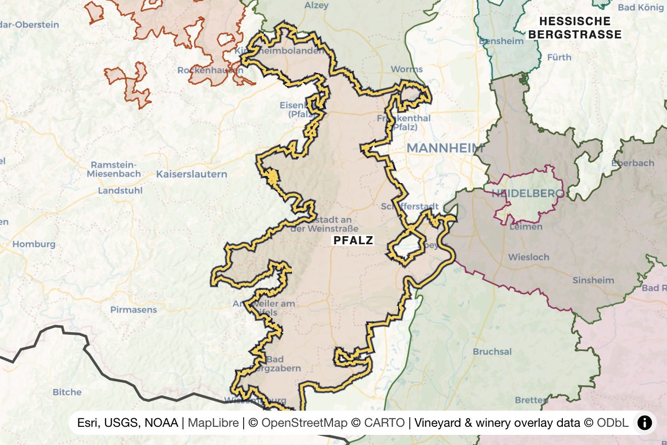 Map of Pfalz