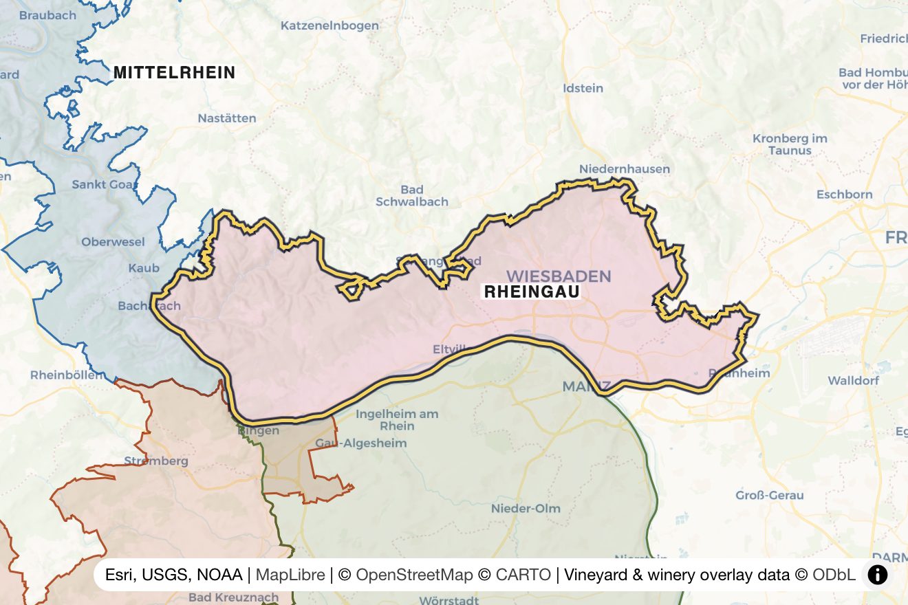 Map of Rheingau