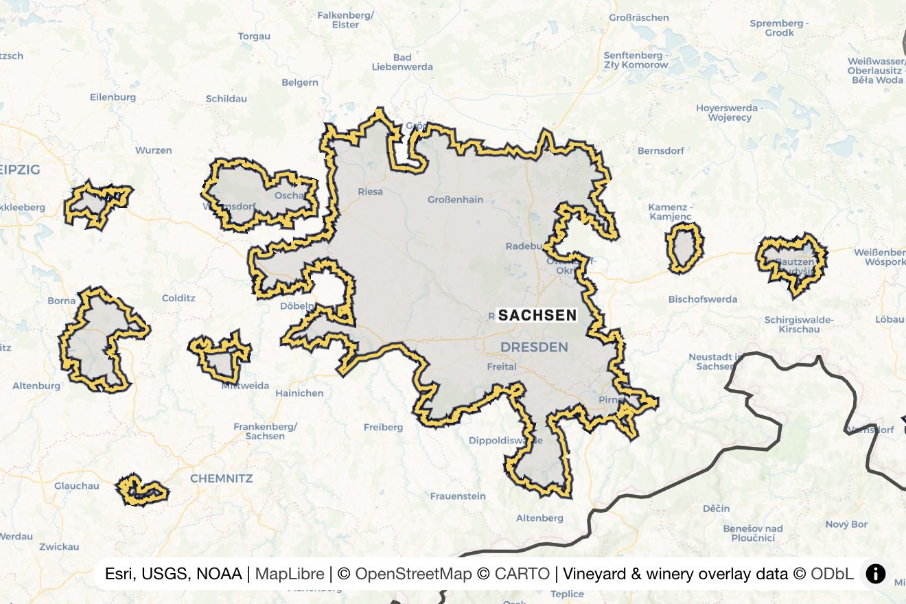 Map of Sachsen