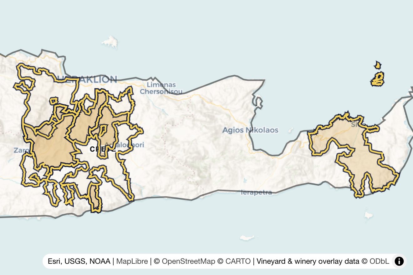 Map of Crete