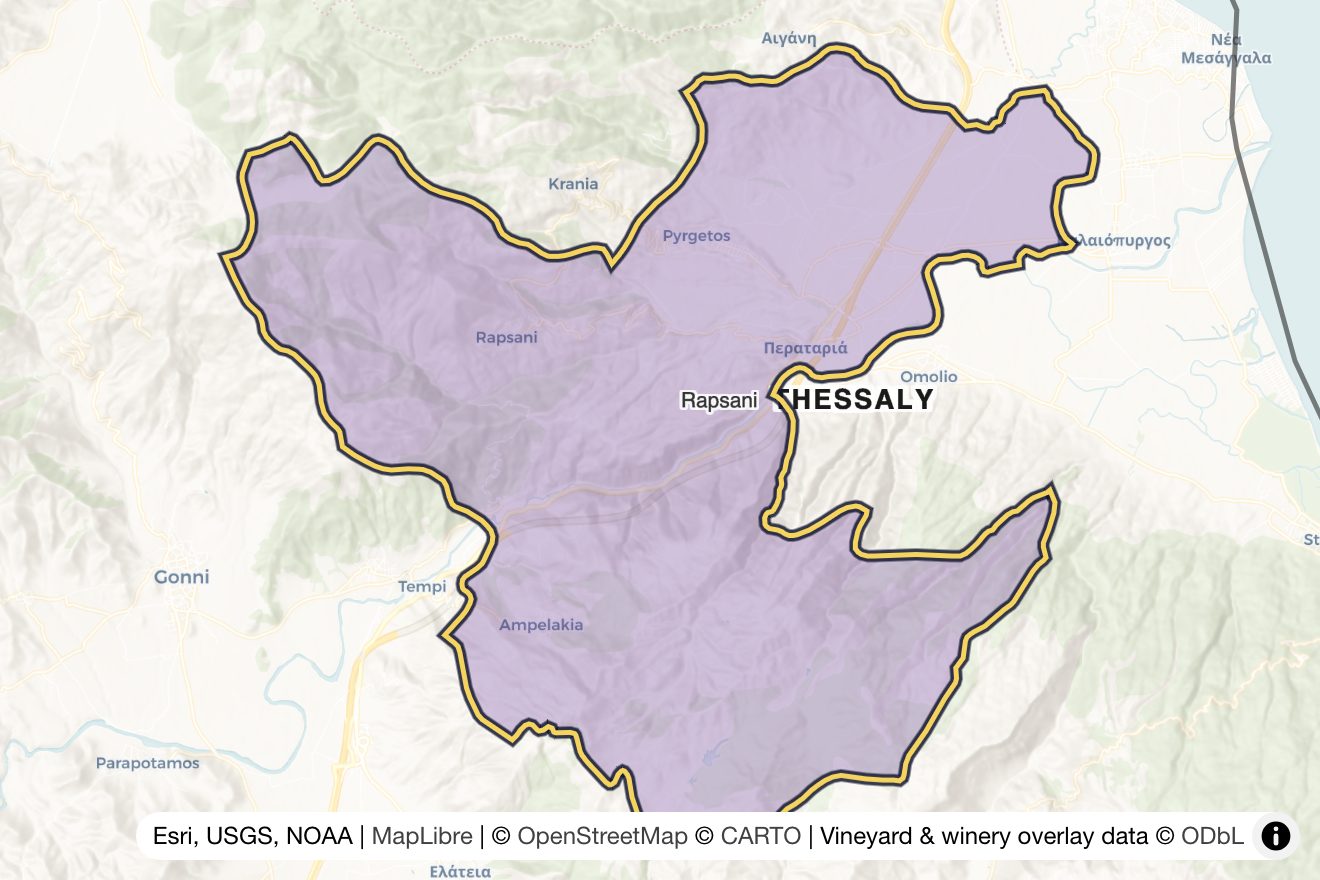 Map of Rapsani