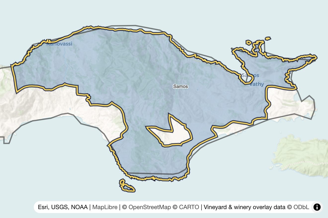Map of Samos
