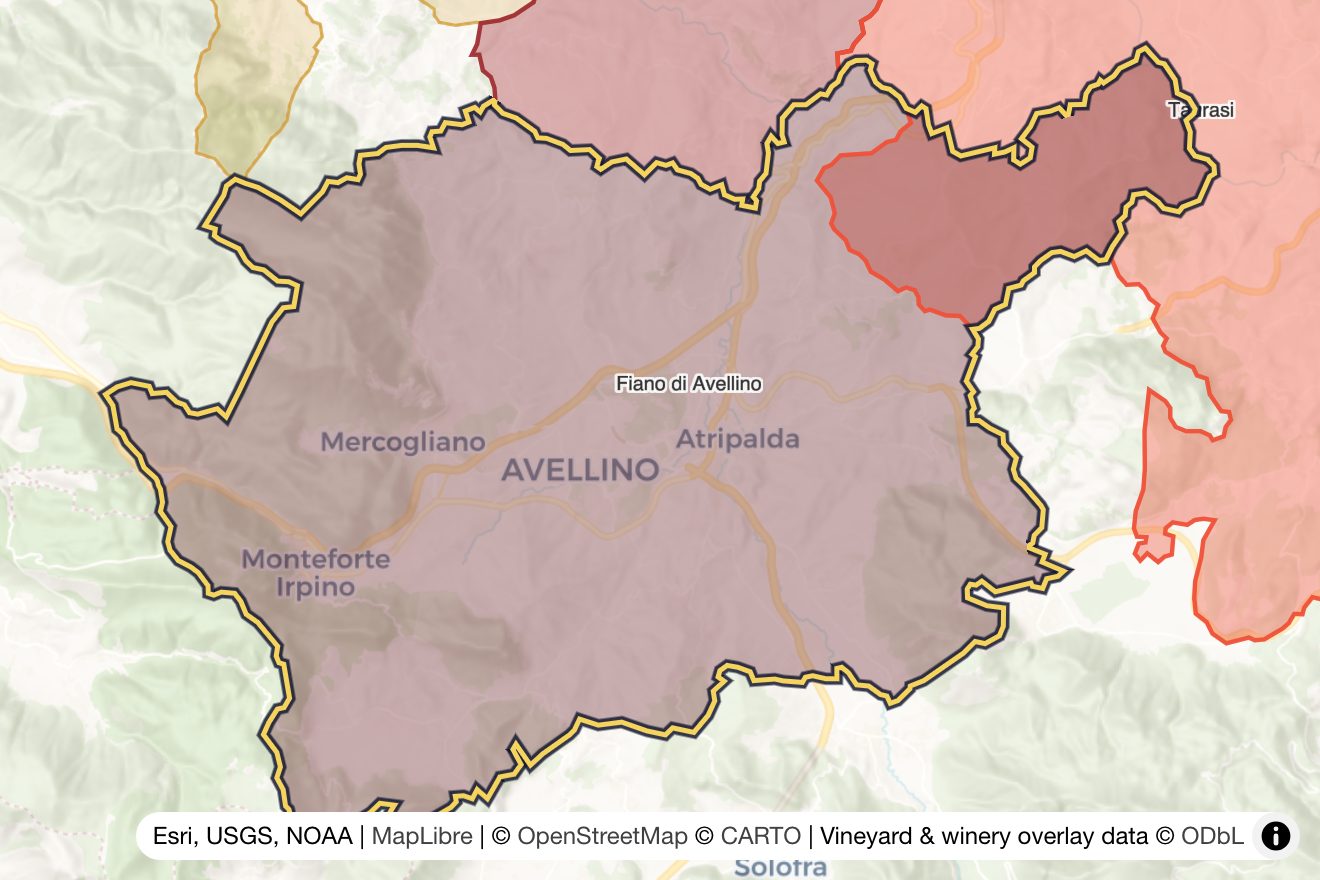 Map of Fiano di Avellino
